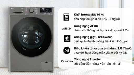 Máy giặt LG AI DD Inverter FV1410S4M1